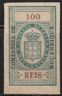 Revenue/ Fiscal, Companhia De Moçambique 1892 - Imposto Do Sello. 100 Reis -|- MNH - Nuevos