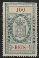 Revenue/ Fiscal, Companhia De Moçambique 1892 - Imposto Do Sello. 100 Reis -|- MNH - Neufs