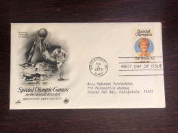 USA FDC 1979 YEAR  DISABLED SPECIAL OLYMPICS HEALTH MEDICINE - 1971-1980