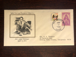 USA FDC 1980 YEAR  POLIO SALK HEALTH MEDICINE - 1971-1980