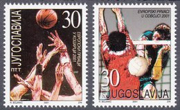 Yugoslavia 2001 Basketball Volleyball European Championships Sport, Set MNH - Pallavolo