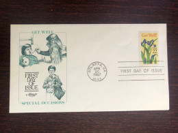 USA FDC 1987 YEAR GET WELL HEALTH MEDICINE - 1981-1990