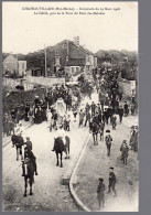 CHATEAUVILLAIN  -  Cavalcade Du 29 Mars 1908 - Le Défilé, Pris De La Tour Du Pont Des Malades - Chateauvillain