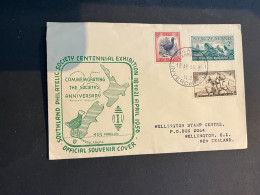 (3 R 13) New Zealand Souvenir Cover - (1 Cover) Posted 1956 - Southland Philatelic Society - FDC