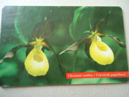 SLOVAKIA    USED CARDS FLOWERS  ORCHIDS - Blumen