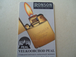 CZECH USED   PHONECARDS ADVERSTISING RONSON - Werbung