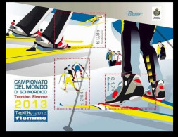 SAN MARINO 2013 NORDIC SKI WORLD CHAMPIONSHIP - Unused Stamps