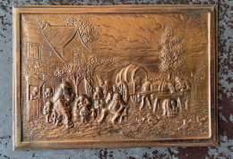 Huifkar En Herberg In Messing - Religious Art