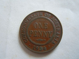 1934 AUSTRALIA ONE PENNY - Penny
