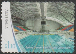 AUSTRALIA-DIE-CUT-USED 2020 $1.10  Sports Stadiums - Sydney Olympic Park Acquatic Centre - Used Stamps