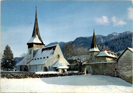 Rougemont - L'Eglise Et Le Chateau (9307) * 28. 12. 1972 - Rougemont