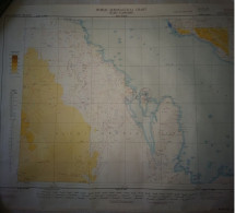 Aeronautic Chart BAHREIN ISLAND N°2547 77*60cm 1st Edition 01/1952  War Office USA Printed Recto/verso - Mapas Geográficas