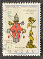 MAC5417U2 - Fiftieth Anniversary Of The Apparitions Of Our Lady In Fátima - 50 Avos Used Stamp - Macau - 1967 - Gebraucht