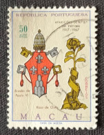 MAC5417U4 - Fiftieth Anniversary Of The Apparitions Of Our Lady In Fátima - 50 Avos Used Stamp - Macau - 1967 - Used Stamps