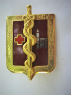 INSIGNE SANTE CHA LYAUTEY (Centre Hospitalier Des Armées) DRAGO ETAT EXCELLENT REFLET SUR PHOTO - Medizinische Dienste