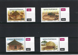 BOPHUTHATSWANA  (AFRIQUE DU SUD)   ANNEE 1989 N° 227 / 230 HABITATIONS TRADITIONNELLES ** MNH - Bofutatsuana