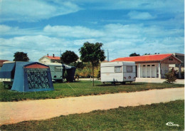 & 16 Rouillac Le Camping CPM Cachet 1986 , Caravane - Rouillac