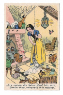 DISNEY / BLANCHE NEIGE ET LES SEPT NAINS -BLANCHE NEIGE ENTREPRANT DE NETTOYER LA MAISON DES NAINS - Autres & Non Classés