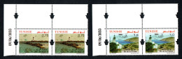 2023- Tunisie - Îles : Kuriat - Galite -Phares - Tortue Marine- Paire - Emission Complète 2v.MNH** Coin Daté - Islas