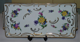 SUPERBE PLAT A CAKE ART DECO LIMOGES FRANCE ULIM / DECOR FLEURS TBE - Limoges (FRA)