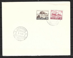 ISLANDE. N°254-5 De 1954 Sur Enveloppe 1er Jour. Ile/Chalutage. - FDC