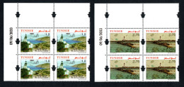 2023- Tunisia - Islands : Kuriat - Galite - Lighthouses - Sea Turtle -  Block Of 4- Complete Set 2v.MNH** Dated Corner - Eilanden