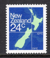 New Zealand 1982 Map - P.12½ - MNH (SG 1261) - Neufs