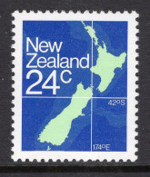 New Zealand 1982 Map - P.12½ - MNH (SG 1261) - Neufs