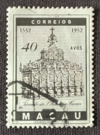 MAC5370U5 - 4th. Centenary Of The Death Of S. Francisco Xavier - 40 Avos Used Stamp - Macau - 1952 - Gebraucht