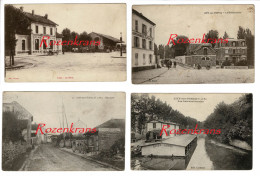 Lot 4 X CPA LIZY-sur-OURCQ - La Gendarmerie - Echampeu - La Gare - Les Bateaux Lavoirs Cartes Postales - Lizy Sur Ourcq