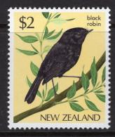 New Zealand 1982-89 Definitives - Native Birds - $2 Chatham Island Robin MNH (SG 1293) - Ongebruikt