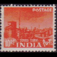 INDIA 1955 - Scott# 271 Steel Mill 10r MNH - Unused Stamps