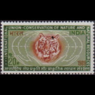 INDIA 1969 - Scott# 505 Nature-Tiger Set Of 1 LH - Neufs