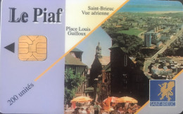 PIAF   -  SAINT-BRIEUC  -  Vue De La Ville -  200 Unités - Cartes De Stationnement, PIAF