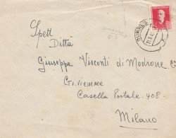 CO39- ALBANIA- Busta Da Durres ( Durazzo)  A Milano Del 11 Settembre 1942 Con Qind 15 Rosso ( Effigie Del Re) - Albanien
