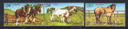 New Zealand 1984 Health - Horses Set MNH (SG 1345-1347) - Neufs