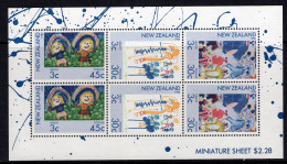 New Zealand 1986 Health - Children's Paintings MS HM (SG MS1403) - Ungebraucht