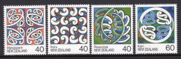 New Zealand 1988 Maori Rafter Paintings Set HM (SG 1451-1454) - Unused Stamps