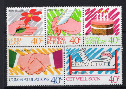 New Zealand 1988 Greetings Stamps Set HM (SG 1455-1459) - Ongebruikt