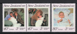 New Zealand 1989 Health - Princess Beatrice Set MNH (SG 1516-1518) - Nuovi