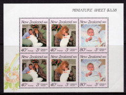 New Zealand 1989 Health - Princess Beatrice MS MNH (SG MS1519) - Unused Stamps