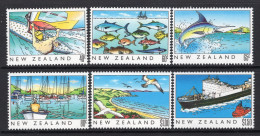 New Zealand 1989 New Zealand Heritage - The Sea Set MNH (SG 1524-1529) - Ongebruikt