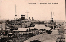 ! Cpa , Alte Ansichtskarte Aus Beirut, Beyrouth, Le Port, Hafen, Ships, Harbor, Dampfer - Libanon