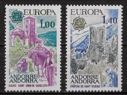 ANDORRE - EUROPA CEPT - N° 261 ET 262 - NEUF** MNH - 1977