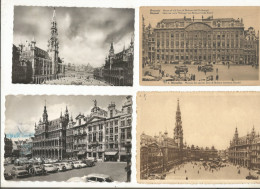 CPSM Lot A ;134 , Lot De 4 Cartes Semi-Modernes De Bruxelles, Grand'place - Places, Squares