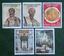 1900.Jahrestag Der Martyrien Der Hl. Peter Und Paul 1967 Mi 523-527 Yv 466-470 Used Gebruikt Oblitere VATICANO VATICAN - Used Stamps