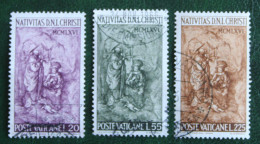 Natale Weihnachten Xmas Noel Kerst 1966 Mi 514-516 Yv 463-465 Used Gebruikt Oblitere VATICANO VATICAN - Used Stamps