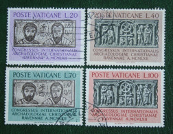 Intern. Kongress Für Christliche Archäologie 1962 Mi 408-411 Yv 359-362 Used Gebruikt Oblitere VATICANO VATICAN - Used Stamps