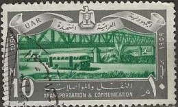 EGYPT 1959 7th Anniv Of Revolution & Transport & Communications Commemoration - 10m Highways FU - Usati