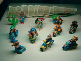 2004 Ferrero - Kinder Surprise - Motocoyotes - Complete Set + 10 BPZ's - Monoblocs